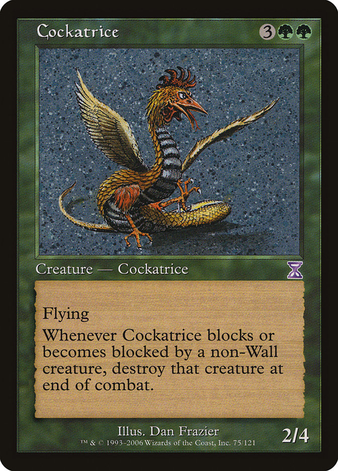 Cockatrice - (Foil): Time Spiral Timeshifted