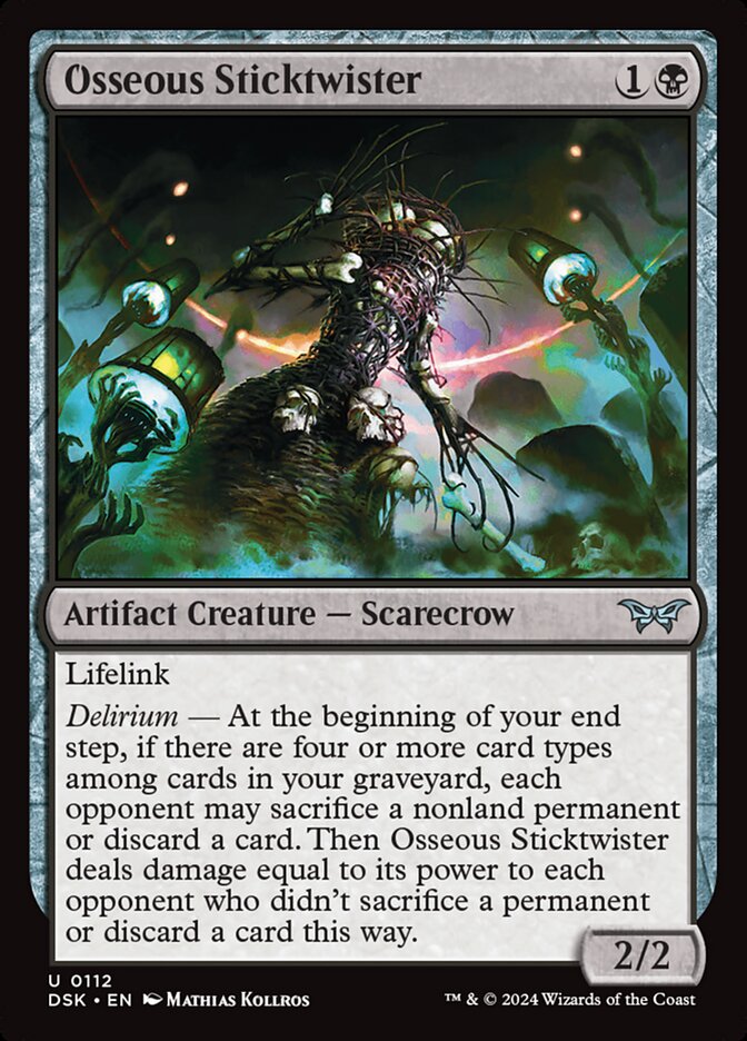Osseous Sticktwister - (Foil): Duskmourn: House of Horror
