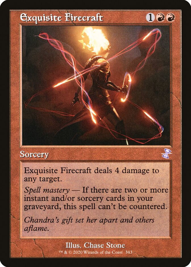 Exquisite Firecraft (Retro Frame) - (Foil): Time Spiral Remastered
