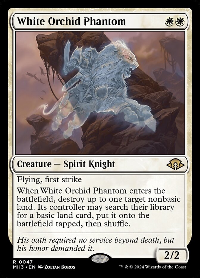 White Orchid Phantom - (Foil): Modern Horizons 3