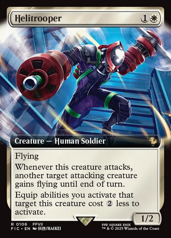 Helitrooper (Extended Art) - (Foil): Final Fantasy Commander