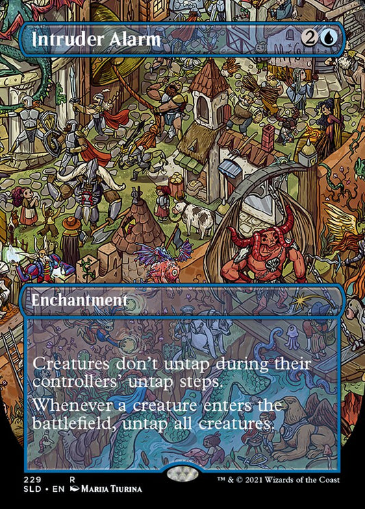 Intruder Alarm (Secret Lair) (Borderless): Secret Lair Drop