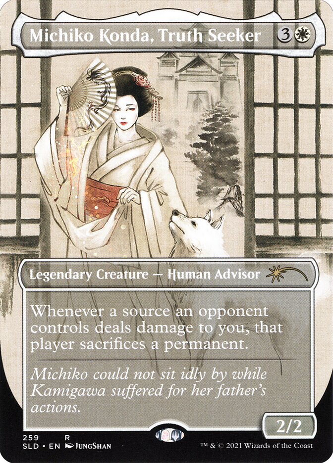 Michiko Konda, Truth Seeker (Secret Lair) (Borderless) - (Foil): Secret Lair Drop
