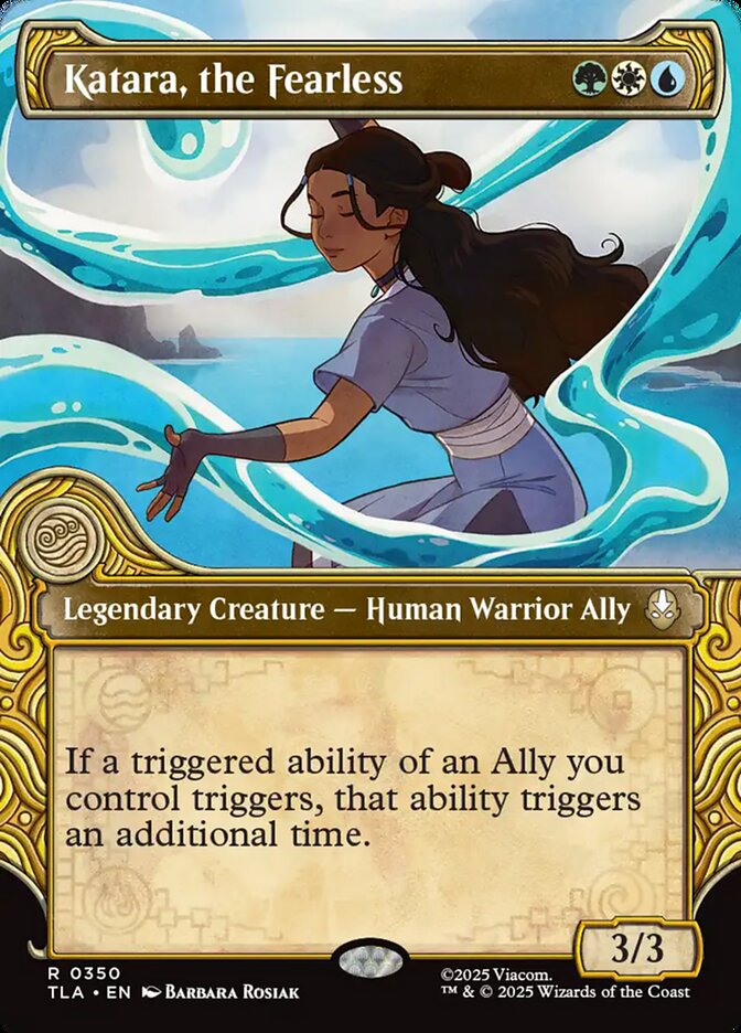 Katara, the Fearless (#350) (Showcase) - (Foil): Avatar: The Last Airbender