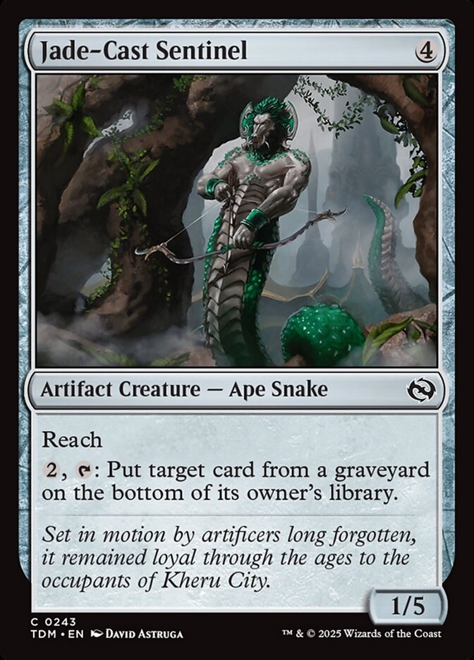 Jade-Cast Sentinel - (Foil): Tarkir: Dragonstorm