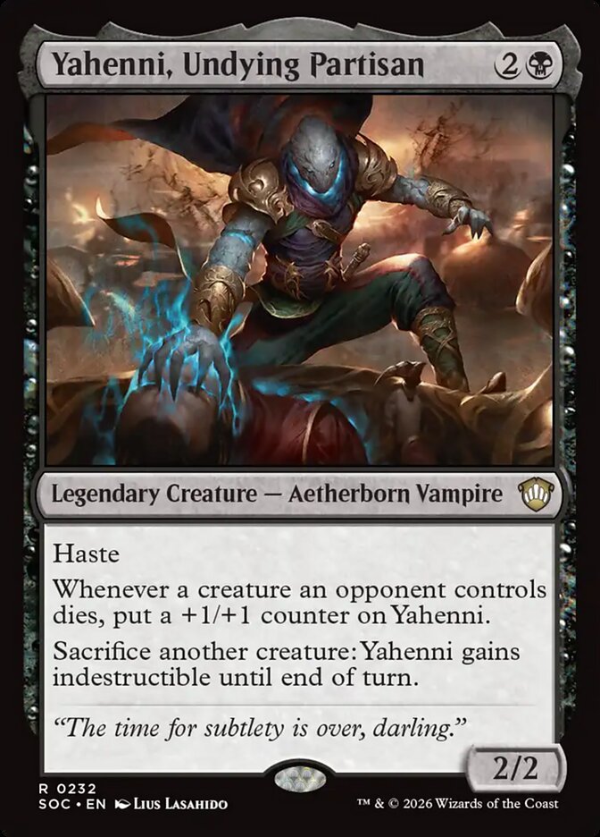 Yahenni, Undying Partisan: Secrets of Strixhaven Commander