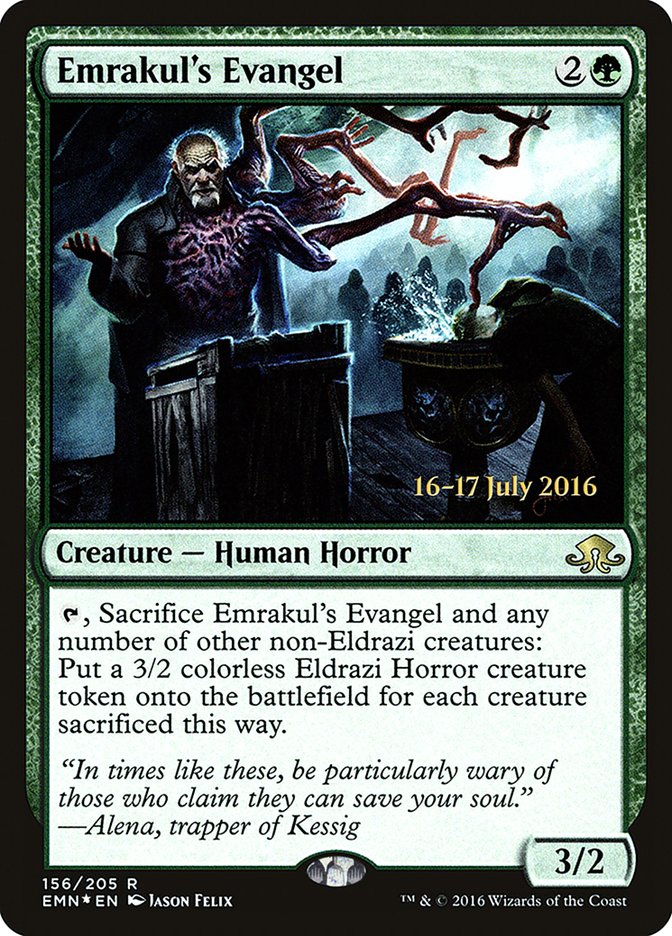 Emrakul's Evangel (Prerelease) (Eldritch Moon) - (Foil): Eldritch Moon Promos