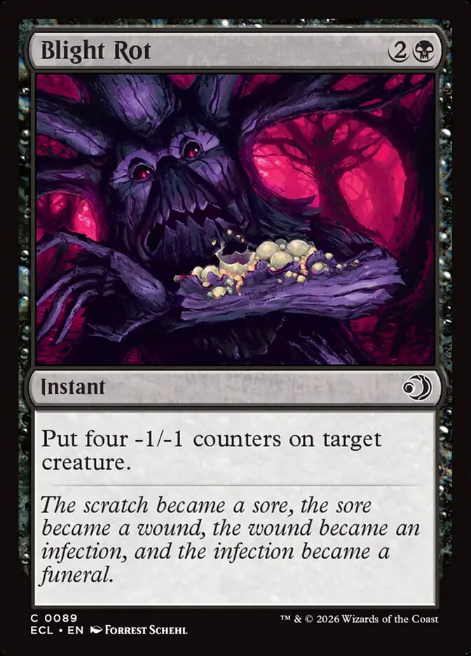 Blight Rot - (Foil): Lorwyn Eclipsed