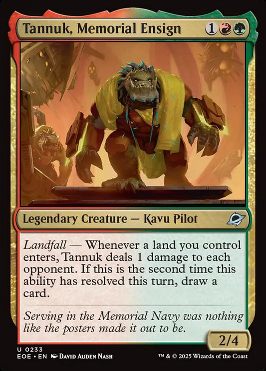 Tannuk, Memorial Ensign - (Foil): Edge of Eternities