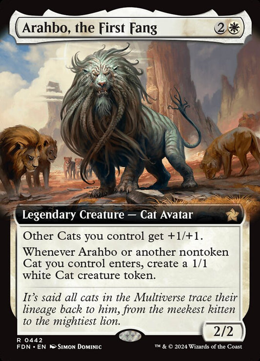Arahbo, the First Fang (Extended Art) - (Foil): Foundations