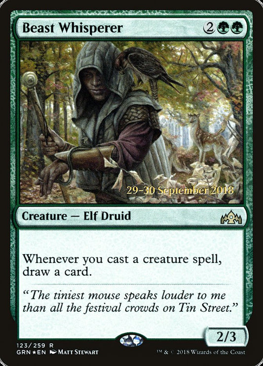 Beast Whisperer (Prerelease) (Guilds of Ravnica) - (Foil): Guilds of Ravnica Promos