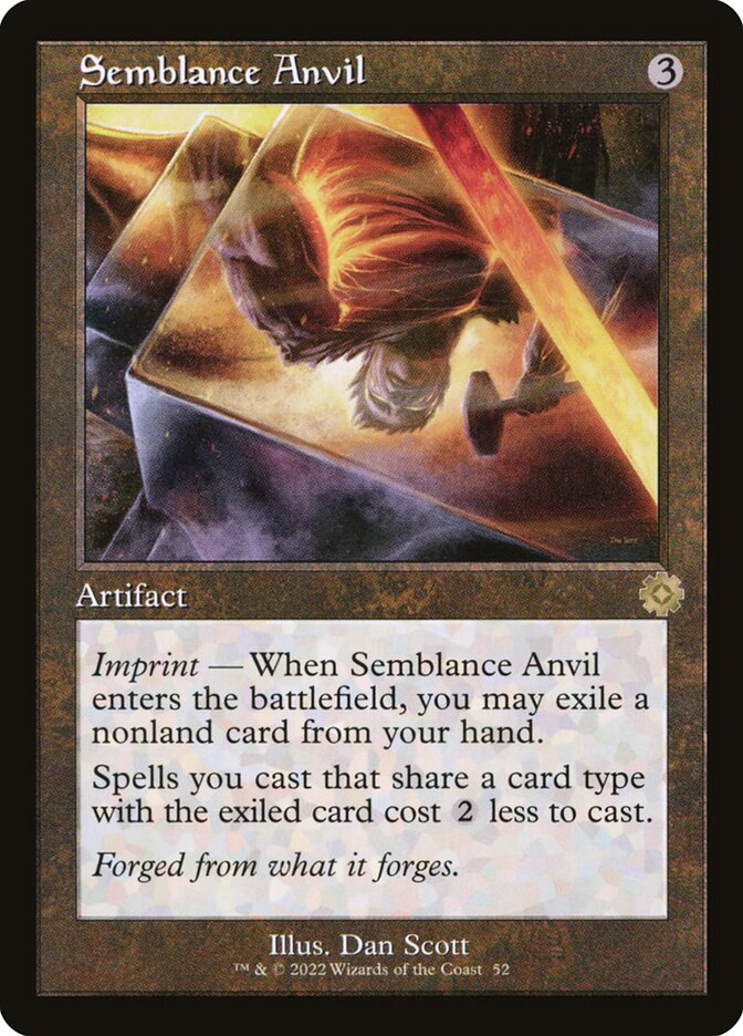 Semblance Anvil (#052) (Retro Frame) - (Foil): The Brothers' War Retro Artifacts