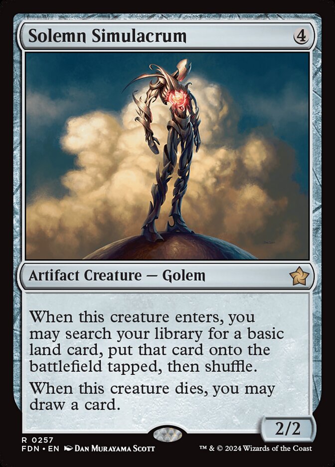 Solemn Simulacrum - (Foil): Foundations