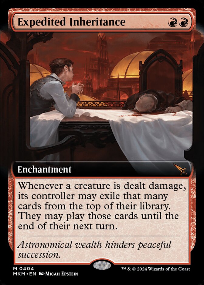 Expedited Inheritance (Extended Art) - (Foil): Murders at Karlov Manor