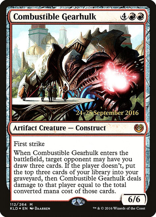 Combustible Gearhulk (Prerelease) (Kaladesh) - (Foil): Kaladesh Promos