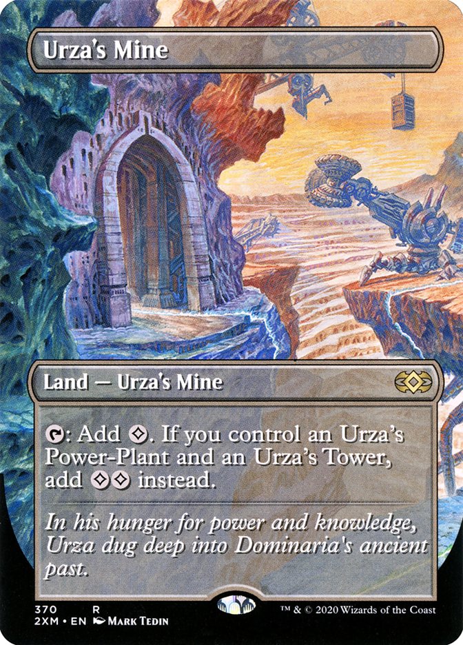 Urza's Mine (Borderless) - (Foil): Double Masters