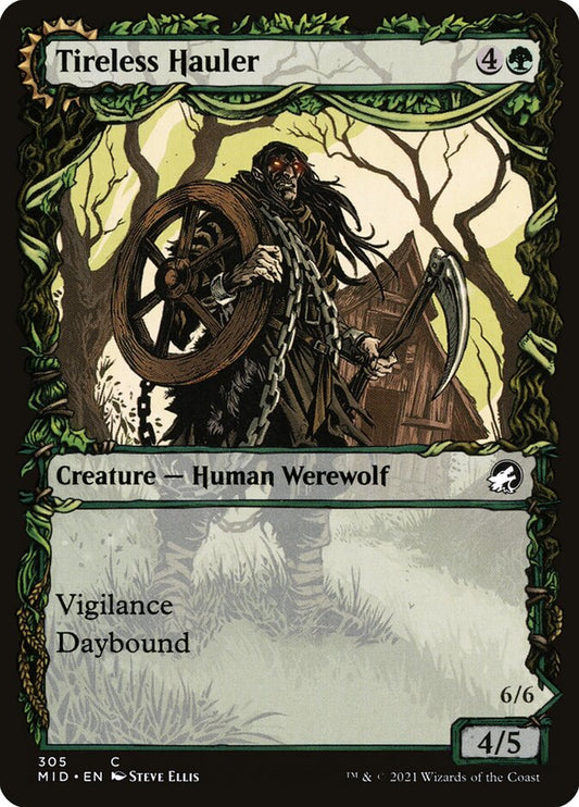 Tireless Hauler // Dire-Strain Brawler (Showcase): Innistrad: Midnight Hunt