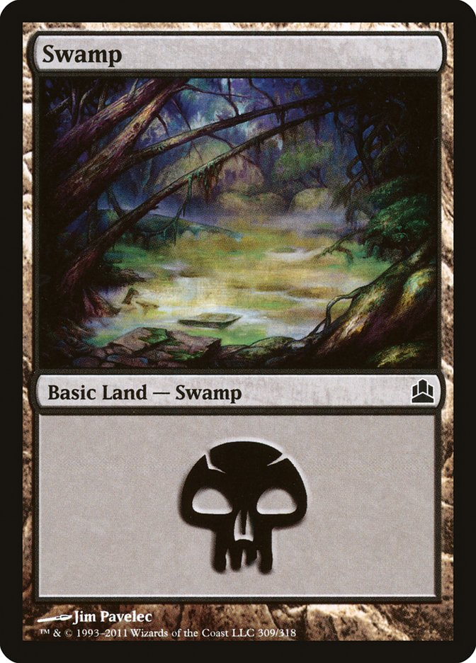 Swamp (#309): Commander 2011