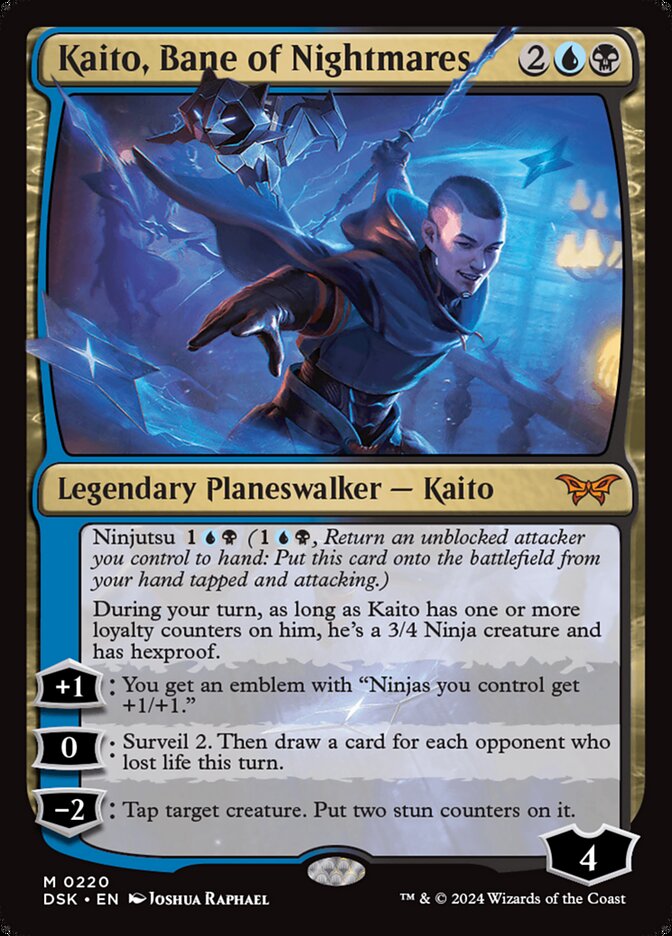 Kaito, Bane of Nightmares - (Foil): Duskmourn: House of Horror