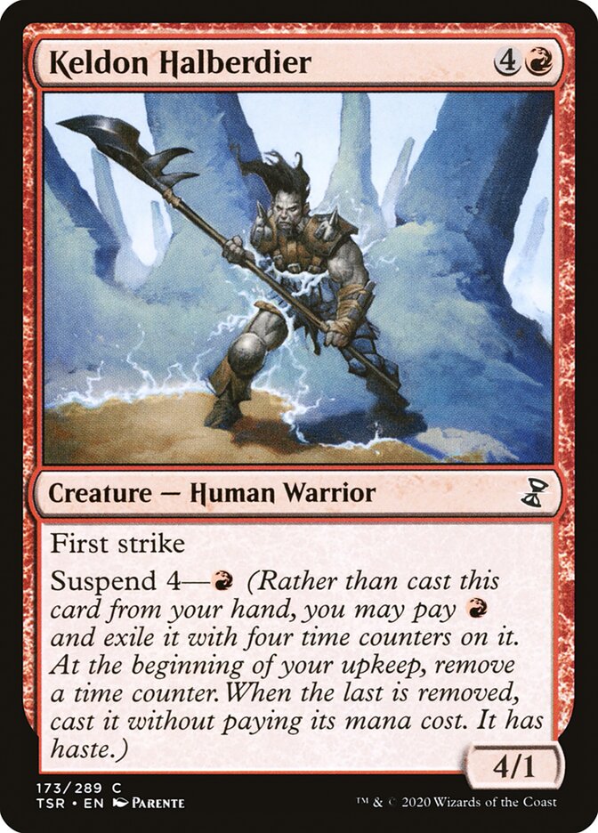 Keldon Halberdier - (Foil): Time Spiral Remastered