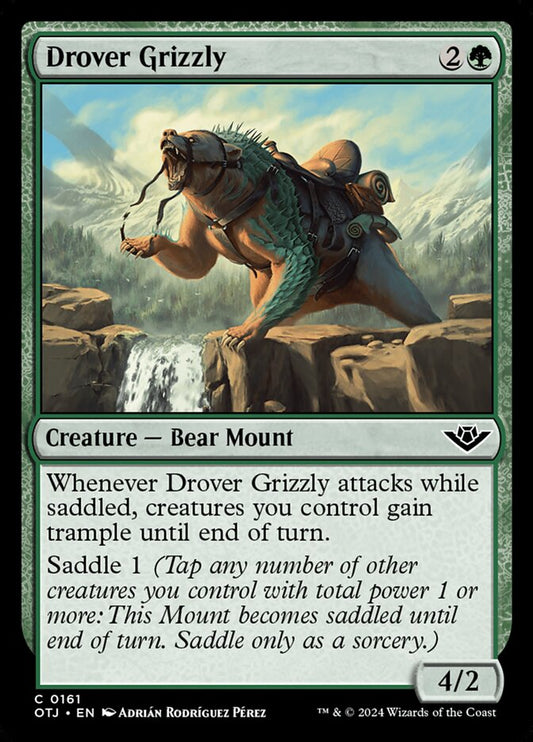 Drover Grizzly - (Foil): Outlaws of Thunder Junction