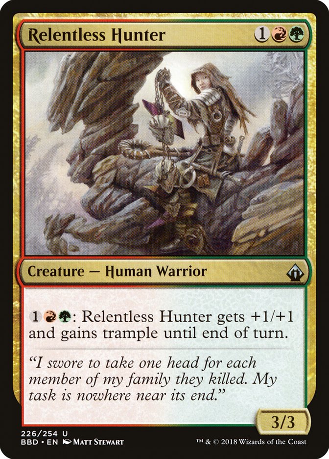 Relentless Hunter - (Foil): Battlebond