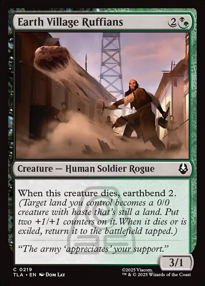 Earth Village Ruffians - (Foil): Avatar: The Last Airbender
