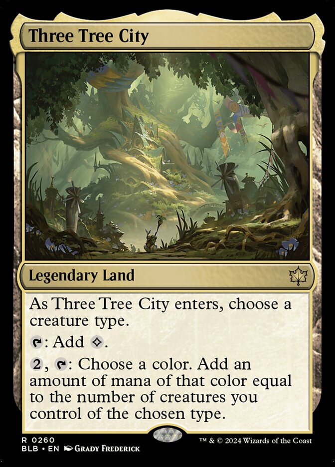 Three Tree City - (Foil): Bloomburrow