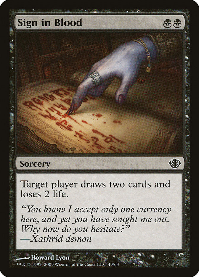 Sign in Blood: Duel Decks: Garruk vs. Liliana