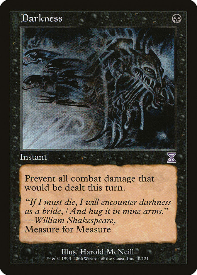 Darkness - (Foil): Time Spiral Timeshifted