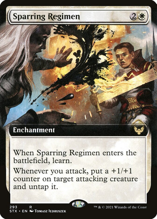 Sparring Regimen (Extended Art) - (Foil): Strixhaven: School of Mages