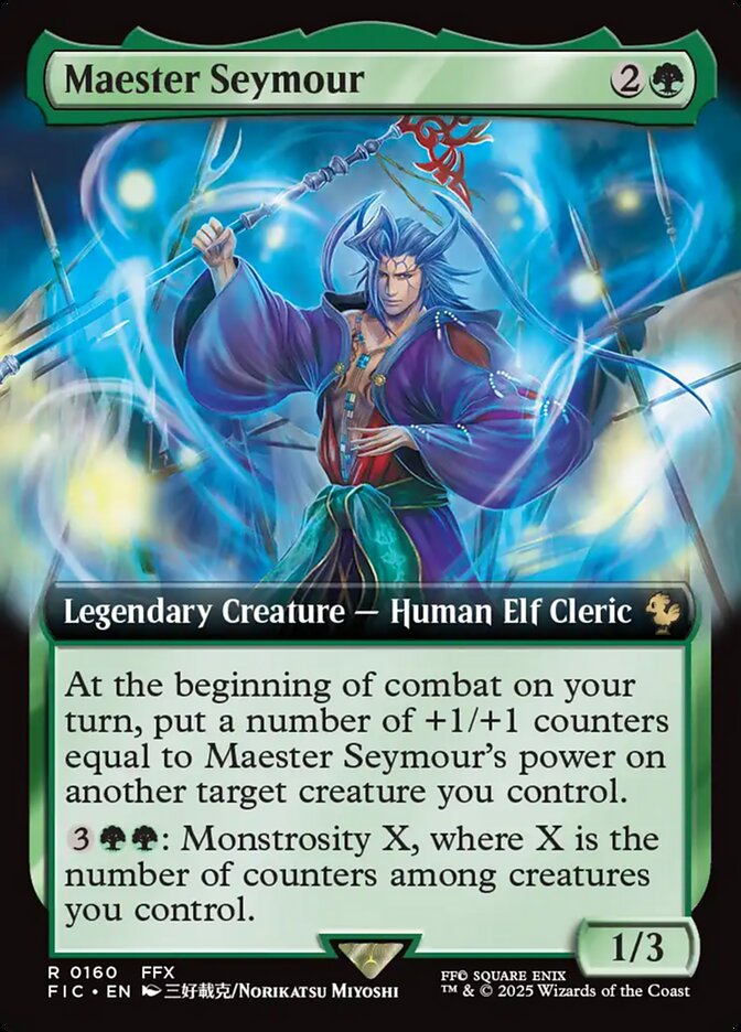 Maester Seymour (Extended Art) - (Foil): Final Fantasy Commander