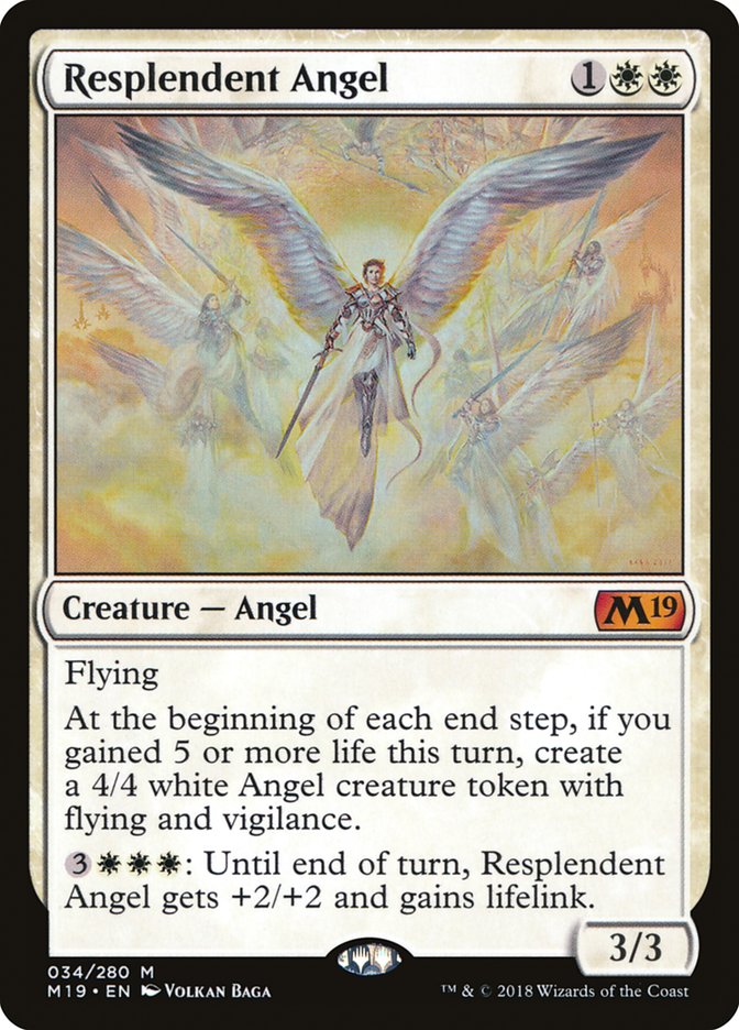Resplendent Angel - (Foil): Core Set 2019