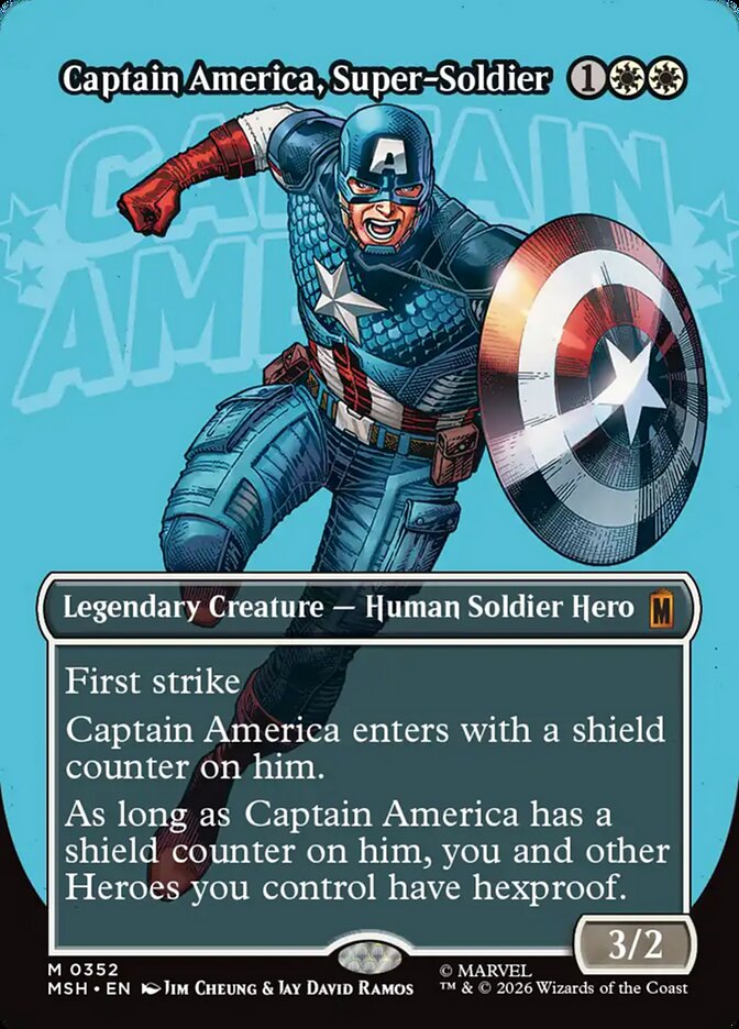 Captain America, Super-Soldier (Borderless) (#352)