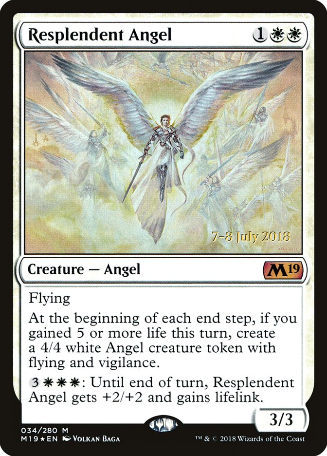 Resplendent Angel - (Foil): Core Set 2019 Promos