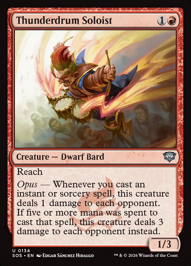 Thunderdrum Soloist - (Foil): Secrets of Strixhaven