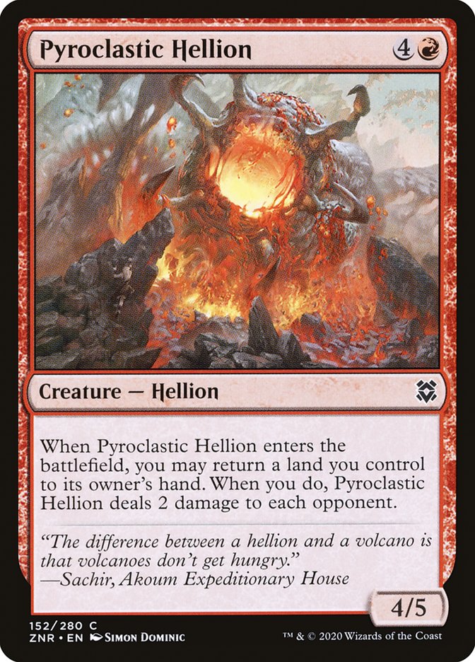 Pyroclastic Hellion: Zendikar Rising