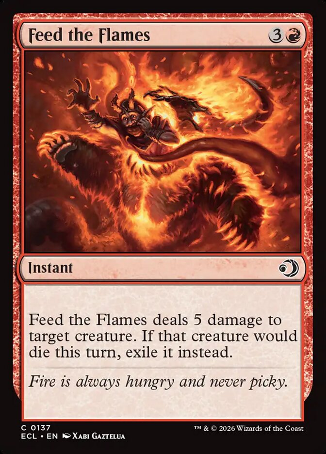 Feed the Flames - (Foil): Lorwyn Eclipsed