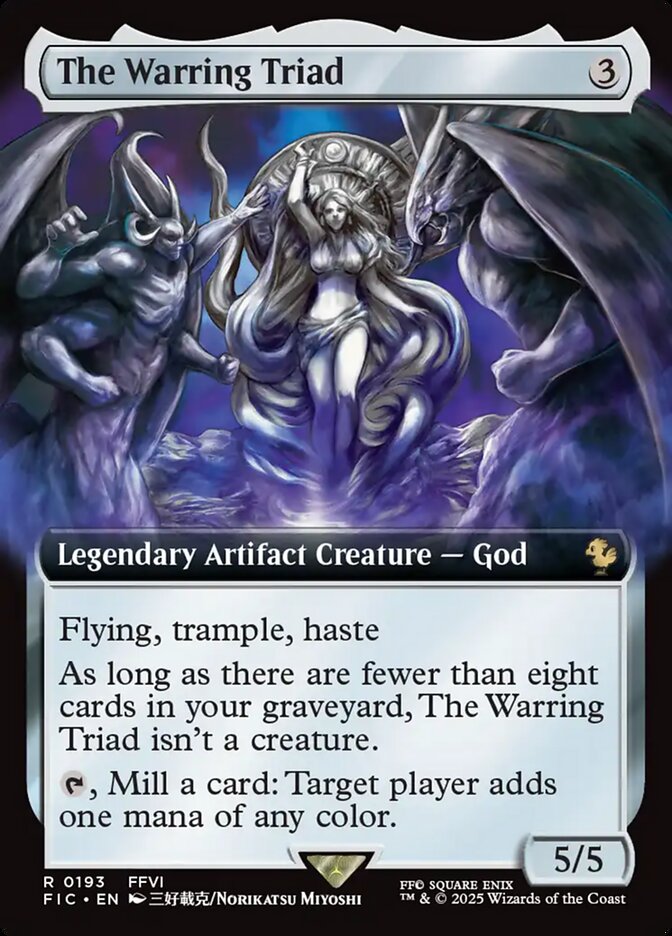 The Warring Triad (Extended Art) - (Foil): Final Fantasy Commander