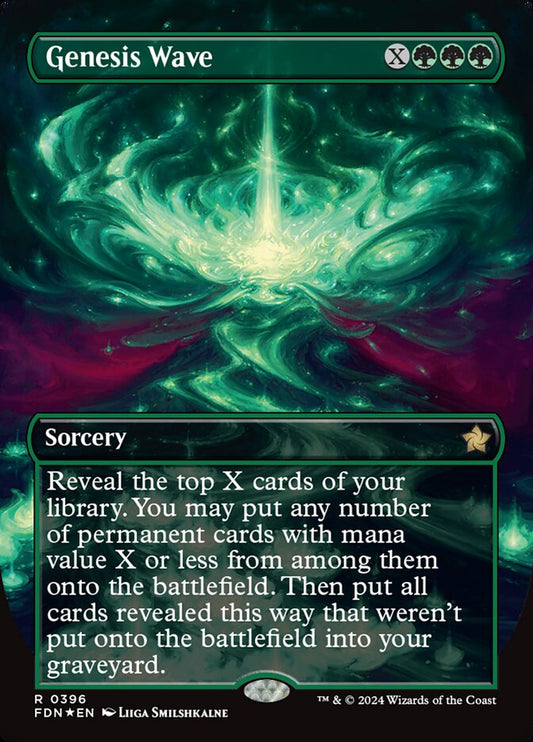 Genesis Wave (Borderless) (Mana Foil) - (Foil): Foundations