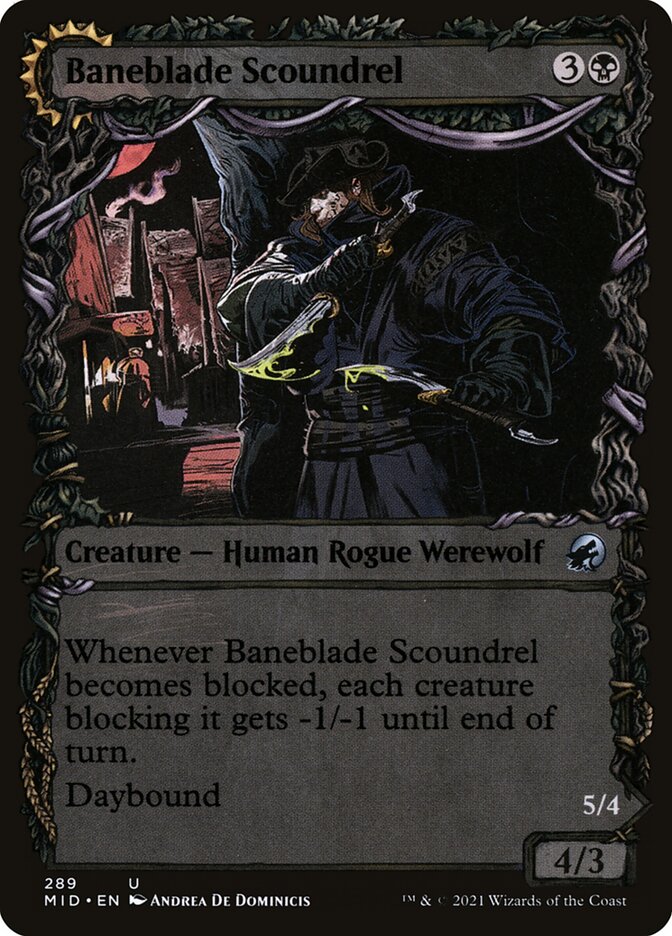 Baneblade Scoundrel // Baneclaw Marauder (Showcase): Innistrad: Midnight Hunt