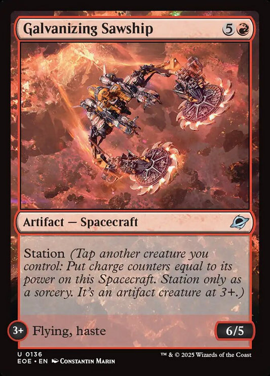 Galvanizing Sawship - (Foil): Edge of Eternities