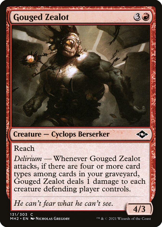 Gouged Zealot: Modern Horizons 2