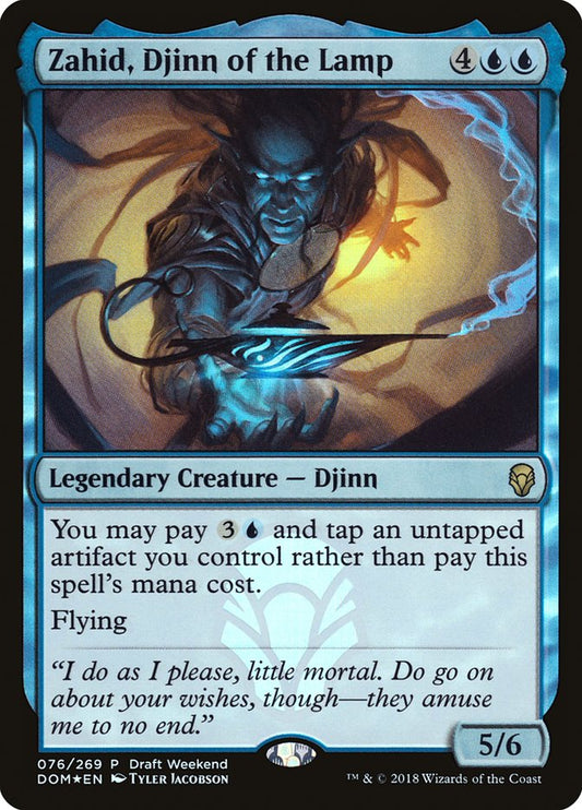 Zahid, Djinn of the Lamp (Prerelease) (Dominaria) - (Foil): Dominaria Promos