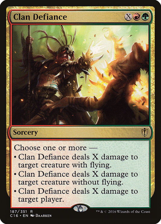 Clan Defiance: Commander 2016