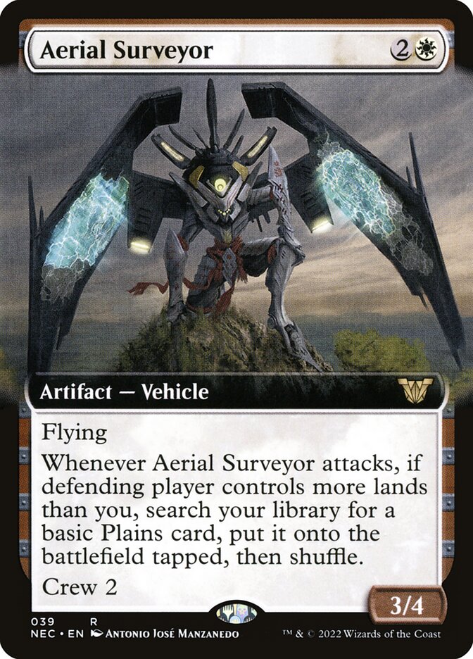 Aerial Surveyor (Extended Art): Neon Dynasty Commander