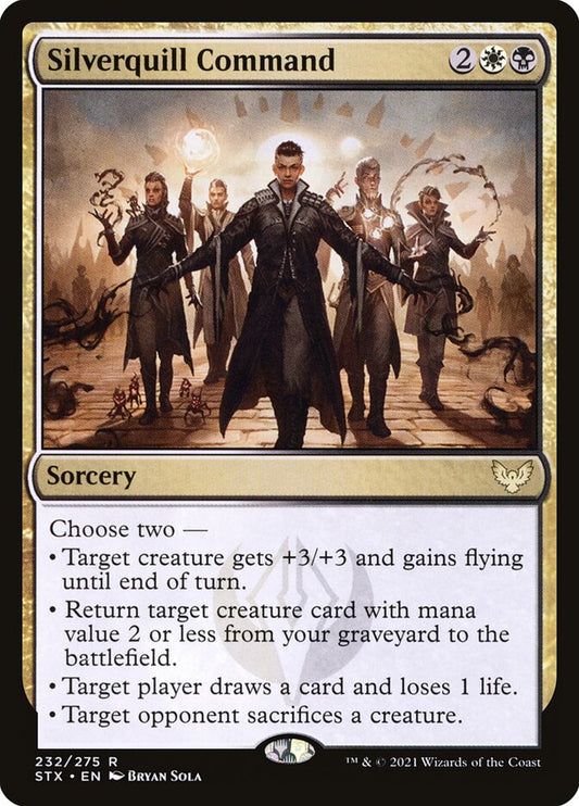 Silverquill Command - (Foil): Strixhaven: School of Mages