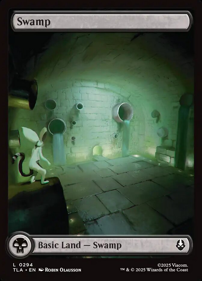 Swamp (#294) (Full Art) - (Foil): Avatar: The Last Airbender