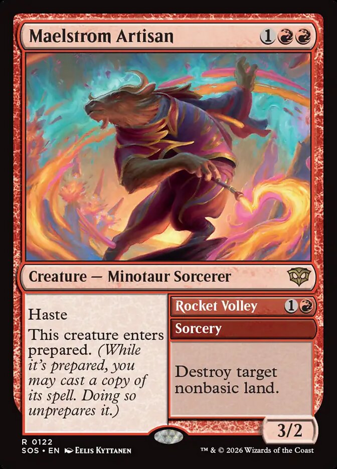 Maelstrom Artisan // Rocket Volley - (Foil): Secrets of Strixhaven