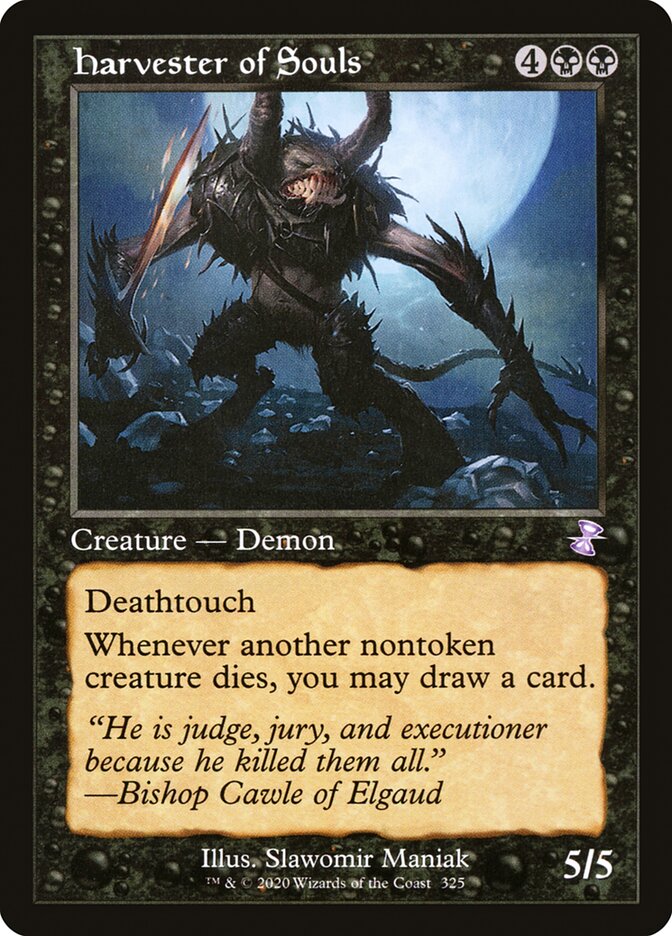 Harvester of Souls (Retro Frame) - (Foil): Time Spiral Remastered